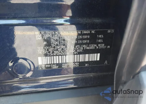 2023 Toyota Rav4 Xle Premium z USA, uszkodzony, nr VIN 2T3A1RFV0PW393089